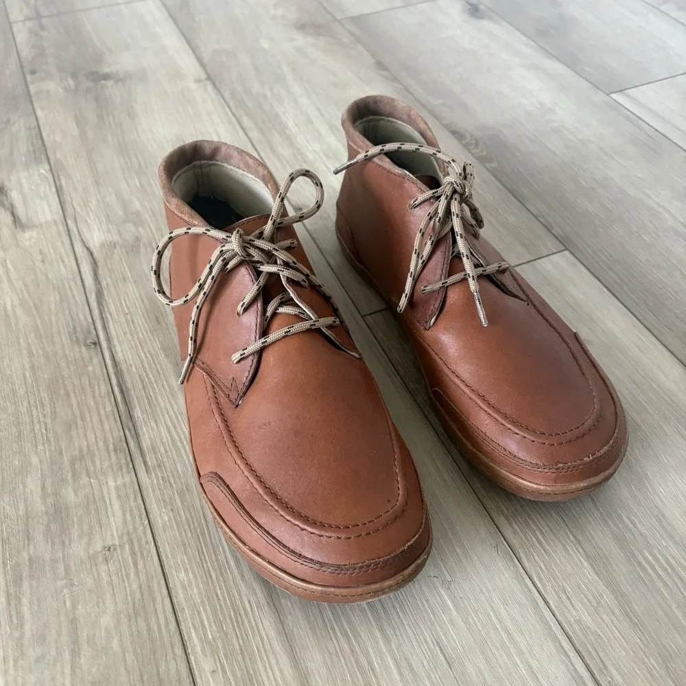 OluKai Pala Waterproof Chukka Boots Shoes Brown Leather Lace Up Mens Size 11